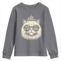 Dungeon Cat This Is An Outrage Youth Sweatshirt Funny Princess Kitten - Wonder Print Shop