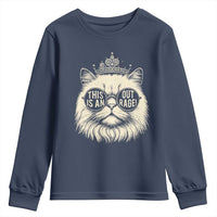 Dungeon Cat This Is An Outrage Youth Sweatshirt Funny Princess Kitten - Wonder Print Shop
