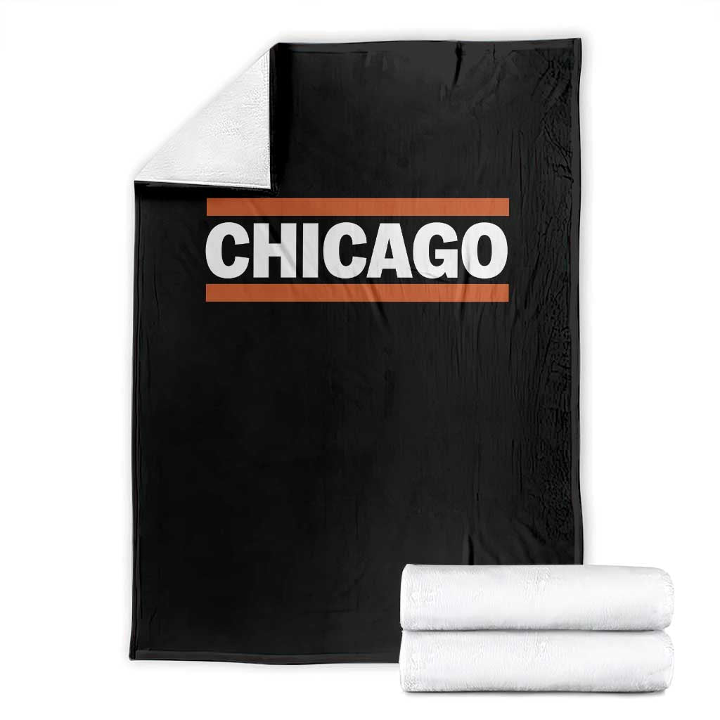 Chicago Throw Blanket Classic Retro City Illinois IL Lake Michigan Midwest Pride - Wonder Print Shop