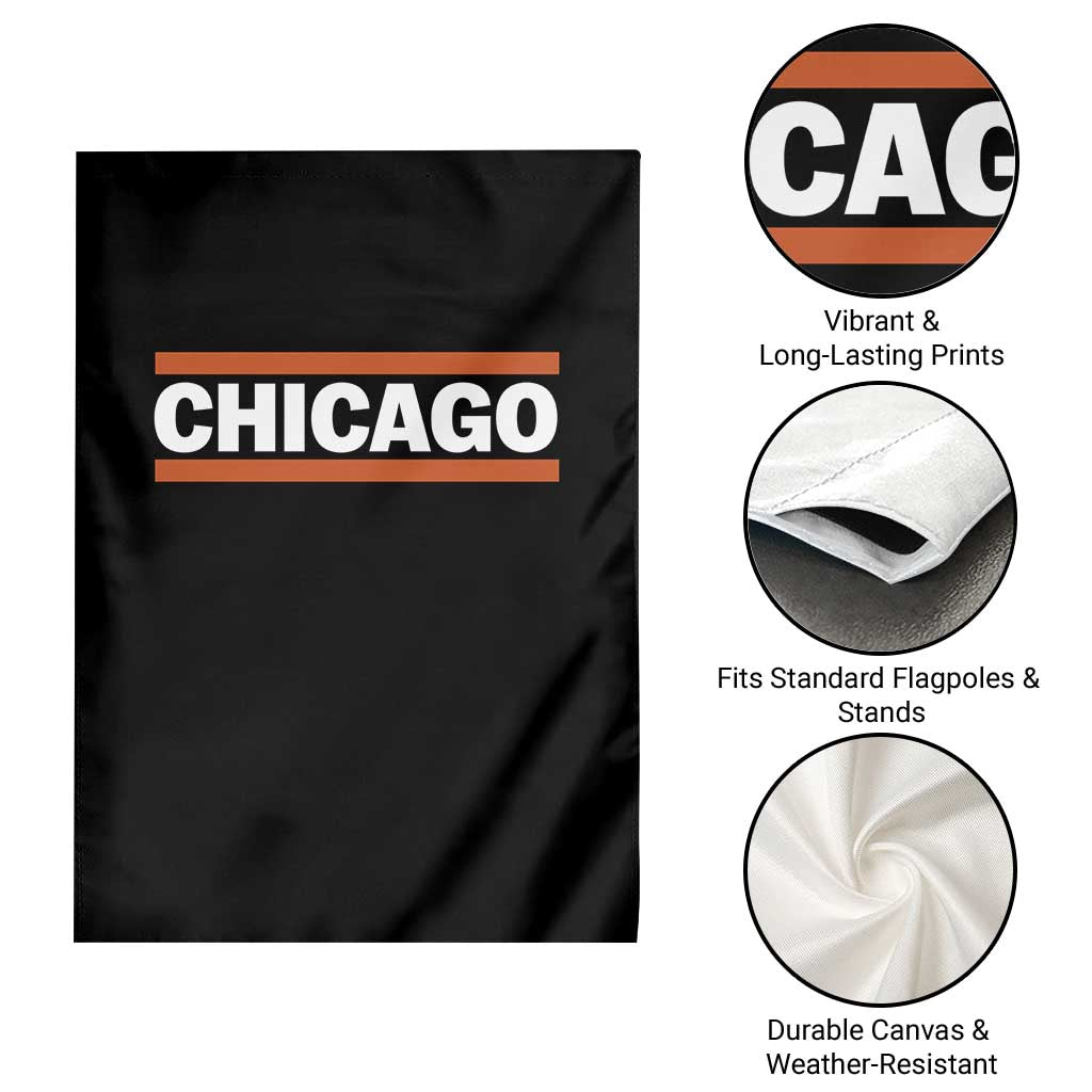 Chicago Garden Flag Classic Retro City Illinois IL Lake Michigan Midwest Pride - Wonder Print Shop