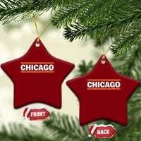 Chicago Ceramic Ornament Classic Retro City Illinois IL Lake Michigan Midwest Pride - Wonder Print Shop