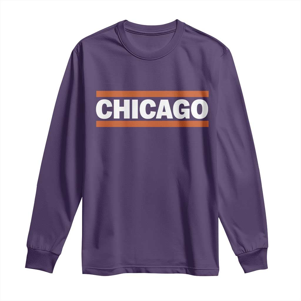 Chicago Long Sleeve Shirt Classic Retro City Illinois IL Lake Michigan Midwest Pride - Wonder Print Shop