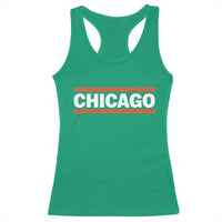 Chicago Racerback Tank Top Classic Retro City Illinois IL Lake Michigan Midwest Pride - Wonder Print Shop