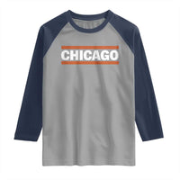 Chicago Raglan Shirt Classic Retro City Illinois IL Lake Michigan Midwest Pride - Wonder Print Shop