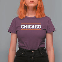 Chicago T Shirt For Women Classic Retro City Illinois IL Lake Michigan Midwest Pride - Wonder Print Shop