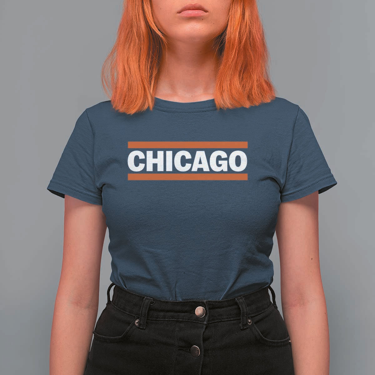 Chicago T Shirt For Women Classic Retro City Illinois IL Lake Michigan Midwest Pride - Wonder Print Shop