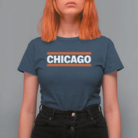 Chicago T Shirt For Women Classic Retro City Illinois IL Lake Michigan Midwest Pride - Wonder Print Shop