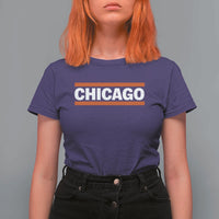 Chicago T Shirt For Women Classic Retro City Illinois IL Lake Michigan Midwest Pride - Wonder Print Shop