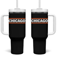 Chicago Tumbler With Handle Classic Retro City Illinois IL Lake Michigan Midwest Pride - Wonder Print Shop