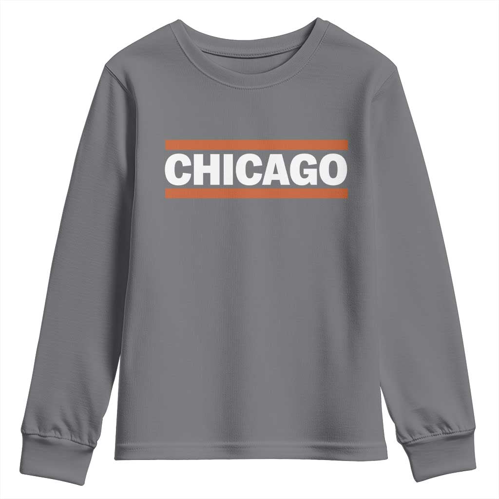 Chicago Youth Sweatshirt Classic Retro City Illinois IL Lake Michigan Midwest Pride - Wonder Print Shop