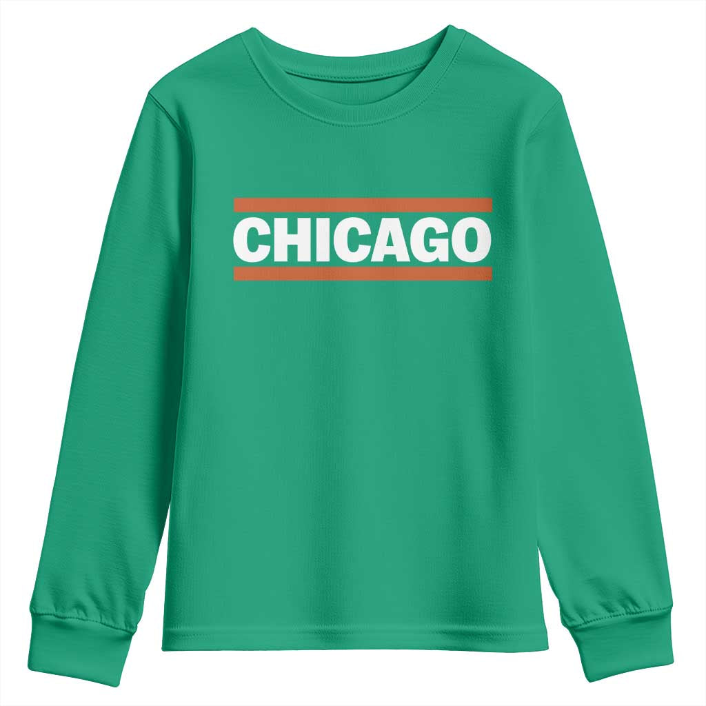 Chicago Youth Sweatshirt Classic Retro City Illinois IL Lake Michigan Midwest Pride - Wonder Print Shop