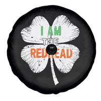 Funny Irish St Patrick's Day I Am The Redhead Spare Tire Cover Vintage Clover Shamrock