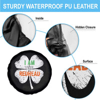 Funny Irish St Patrick's Day I Am The Redhead Spare Tire Cover Vintage Clover Shamrock