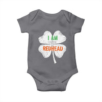 Funny Irish St Patrick's Day I Am The Redhead Baby Onesie Vintage Clover Shamrock