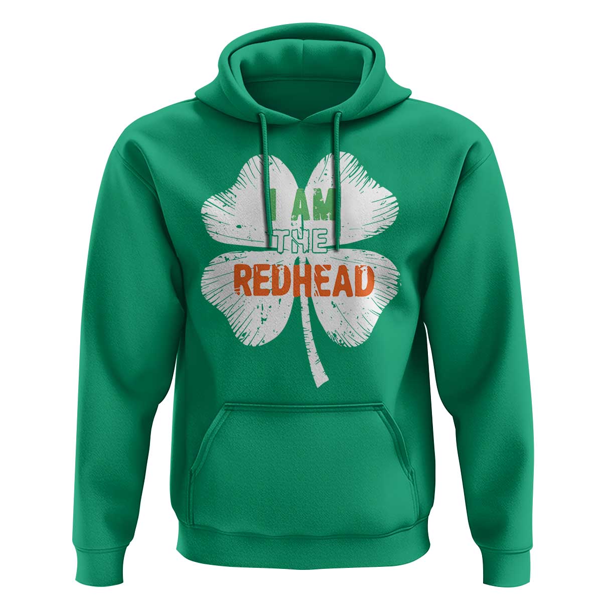 Funny Irish St Patrick's Day I Am The Redhead Hoodie Vintage Clover Shamrock