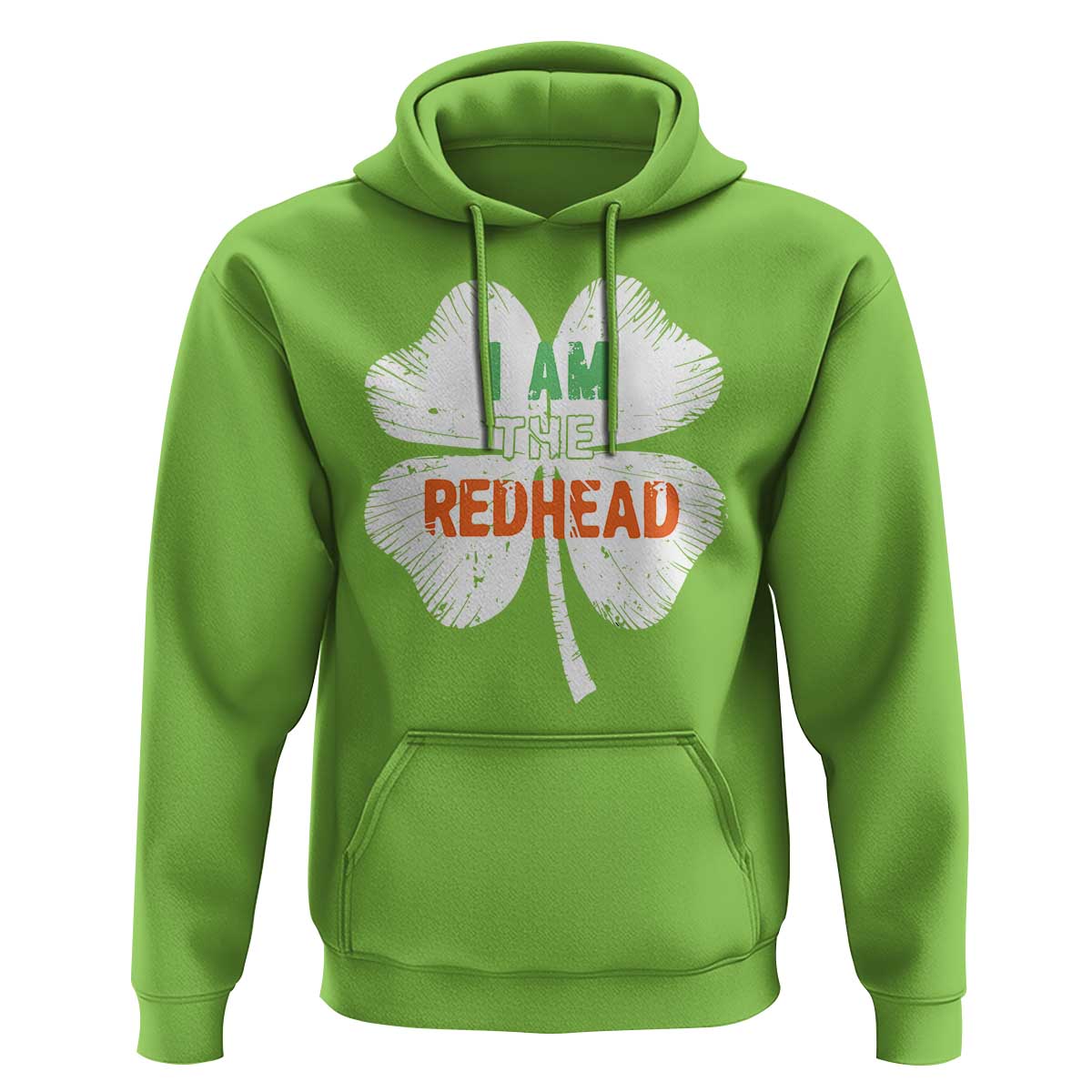 Funny Irish St Patrick's Day I Am The Redhead Hoodie Vintage Clover Shamrock