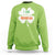 Funny Irish St Patrick's Day I Am The Redhead Sweatshirt Vintage Clover Shamrock