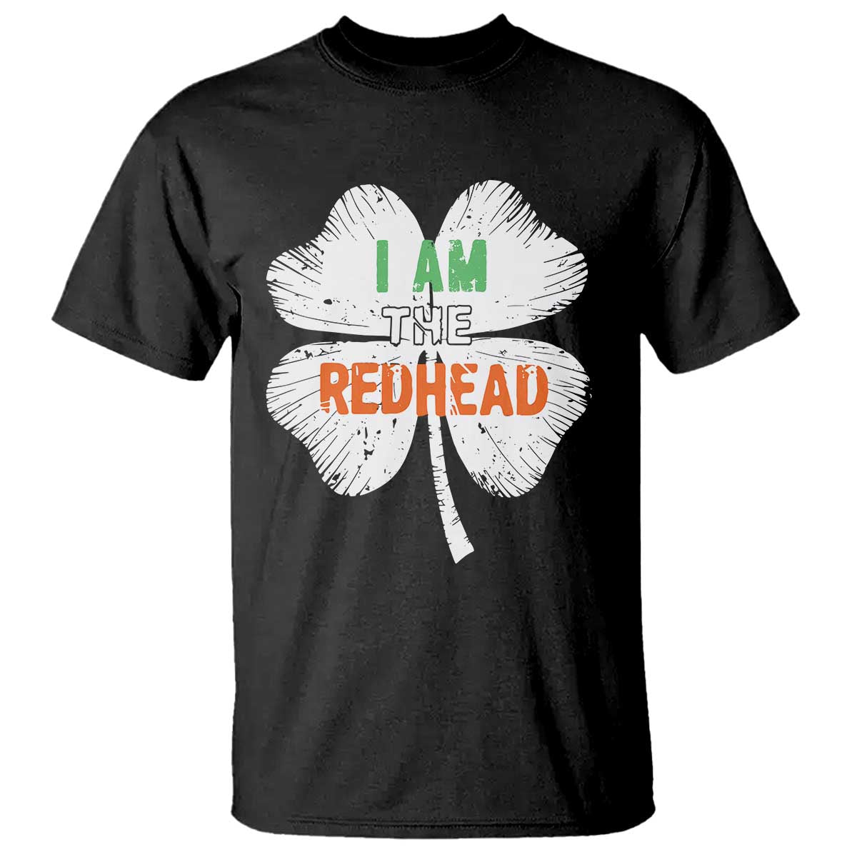 Funny Irish St Patrick's Day I Am The Redhead T Shirt Vintage Clover Shamrock
