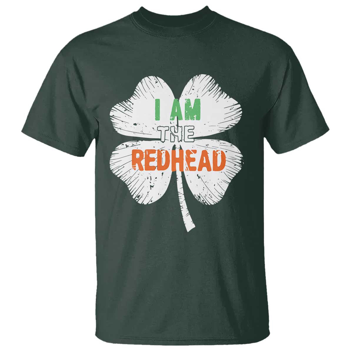 Funny Irish St Patrick's Day I Am The Redhead T Shirt Vintage Clover Shamrock