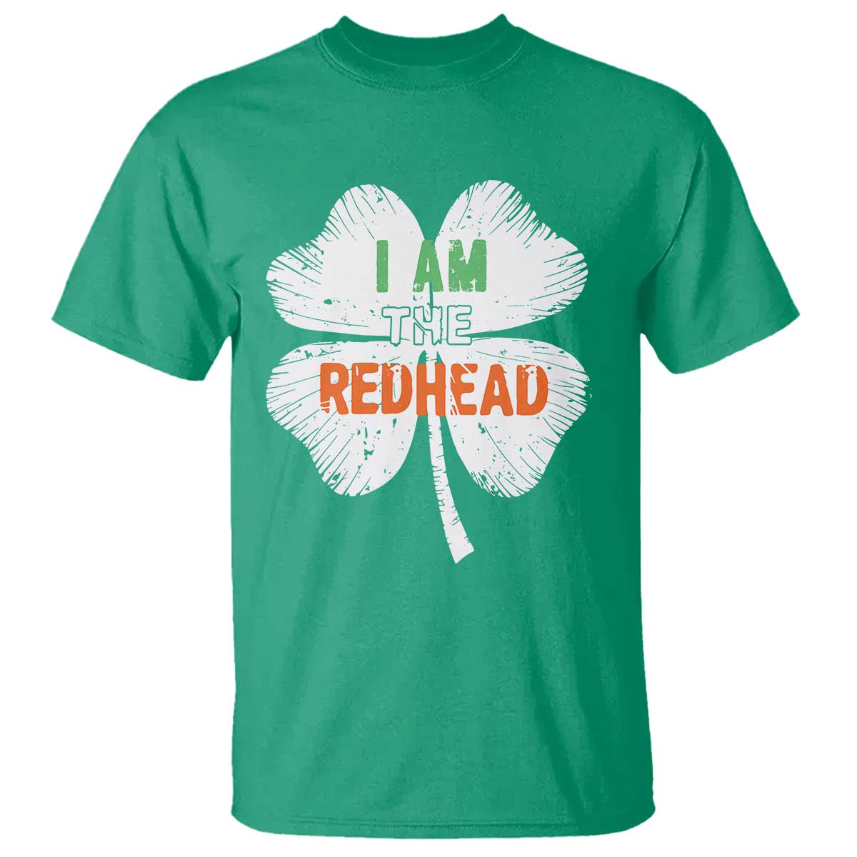 Funny Irish St Patrick's Day I Am The Redhead T Shirt Vintage Clover Shamrock