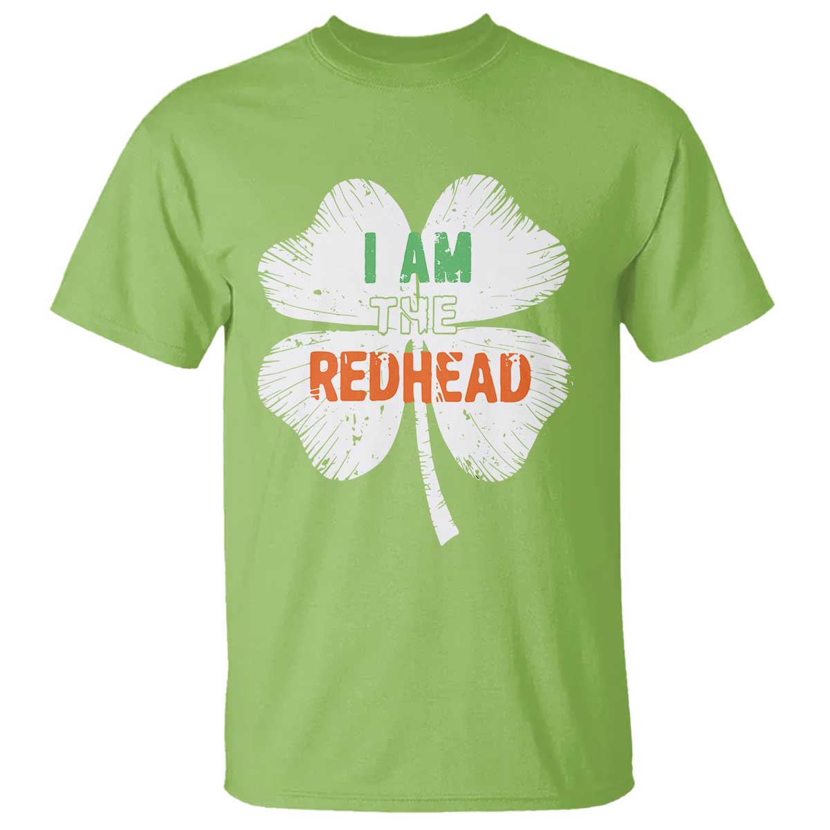 Funny Irish St Patrick's Day I Am The Redhead T Shirt Vintage Clover Shamrock