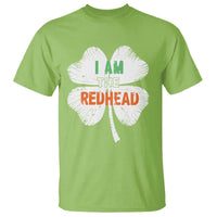Funny Irish St Patrick's Day I Am The Redhead T Shirt Vintage Clover Shamrock