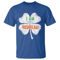 Funny Irish St Patrick's Day I Am The Redhead T Shirt Vintage Clover Shamrock