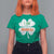 Funny Irish St Patrick's Day I Am The Redhead T Shirt For Women Vintage Clover Shamrock