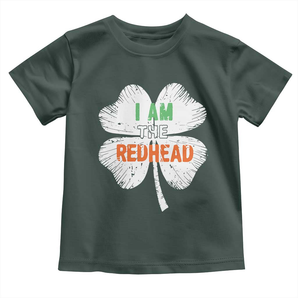 Funny Irish St Patrick's Day I Am The Redhead Toddler T Shirt Vintage Clover Shamrock
