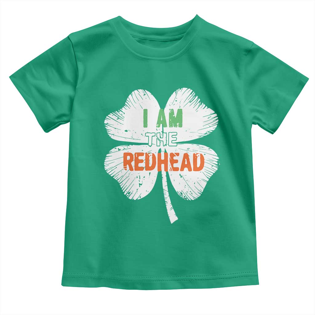 Funny Irish St Patrick's Day I Am The Redhead Toddler T Shirt Vintage Clover Shamrock