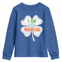 Funny Irish St Patrick's Day I Am The Redhead Youth Sweatshirt Vintage Clover Shamrock