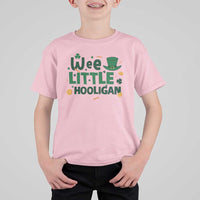 Funny St Patrick's Day Wee Little Hooligan T Shirt For Kid Shamrock