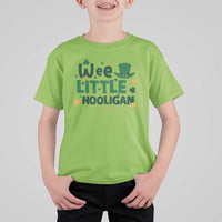 Funny St Patrick's Day Wee Little Hooligan T Shirt For Kid Shamrock
