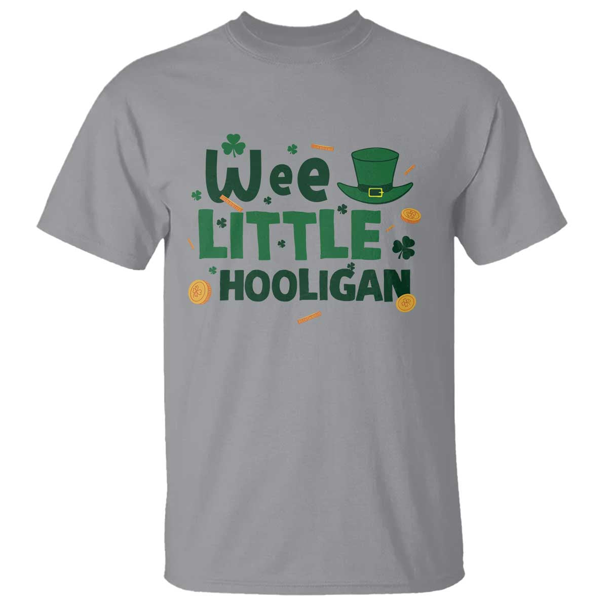 Funny St Patrick's Day Wee Little Hooligan T Shirt Shamrock