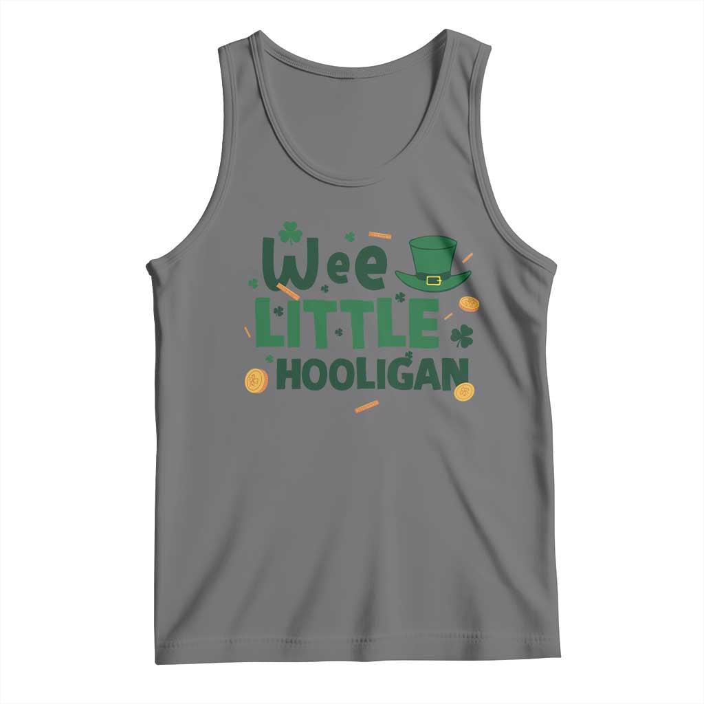 Funny St Patrick's Day Wee Little Hooligan Tank Top Shamrock