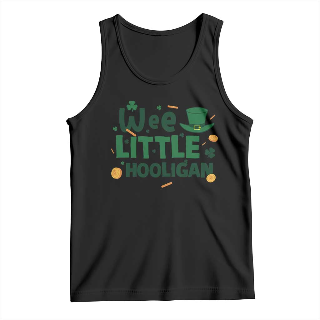 Funny St Patrick's Day Wee Little Hooligan Tank Top Shamrock
