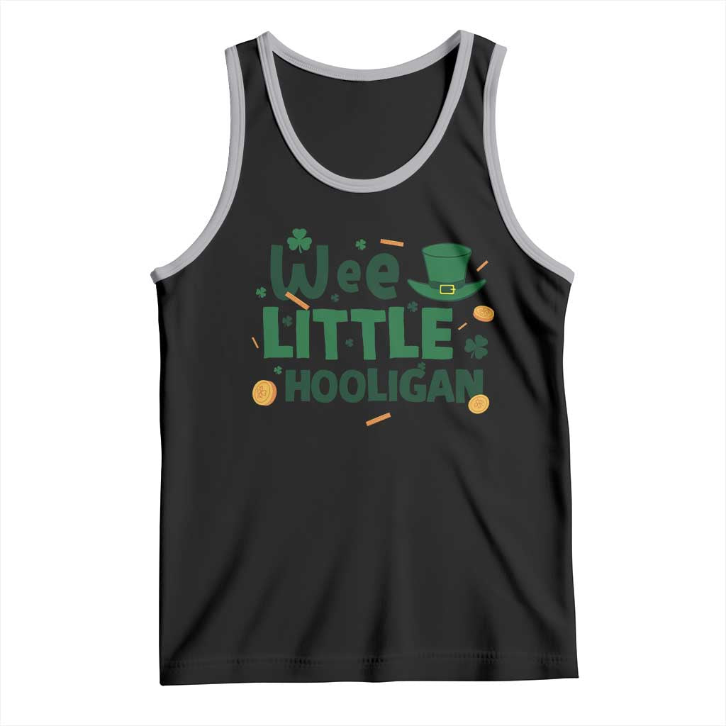 Funny St Patrick's Day Wee Little Hooligan Tank Top Shamrock