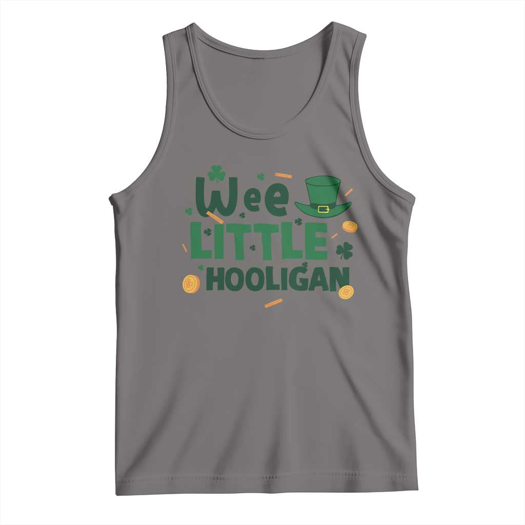 Funny St Patrick's Day Wee Little Hooligan Tank Top Shamrock