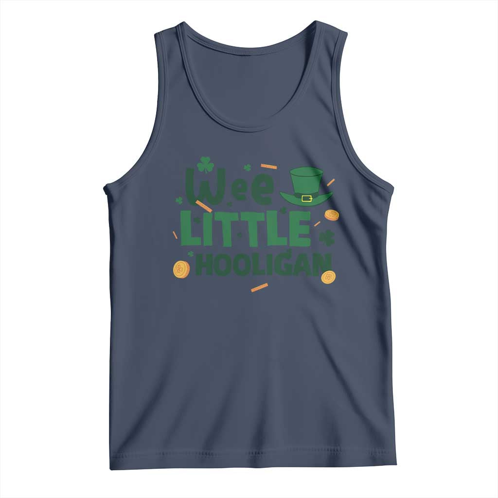Funny St Patrick's Day Wee Little Hooligan Tank Top Shamrock