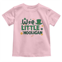 Funny St Patrick's Day Wee Little Hooligan Toddler T Shirt Shamrock