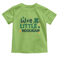 Funny St Patrick's Day Wee Little Hooligan Toddler T Shirt Shamrock