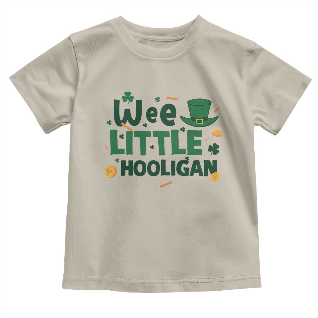 Funny St Patrick's Day Wee Little Hooligan Toddler T Shirt Shamrock