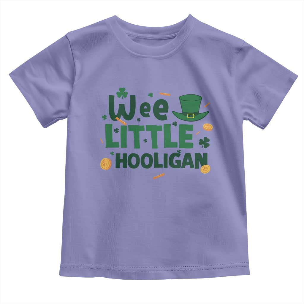 Funny St Patrick's Day Wee Little Hooligan Toddler T Shirt Shamrock