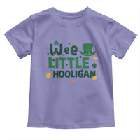 Funny St Patrick's Day Wee Little Hooligan Toddler T Shirt Shamrock