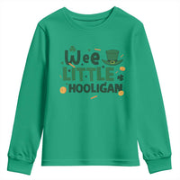 Funny St Patrick's Day Wee Little Hooligan Youth Sweatshirt Shamrock