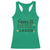 Funny St Patrick's Day Sassy Little Lassie Racerback Tank Top Shamrock