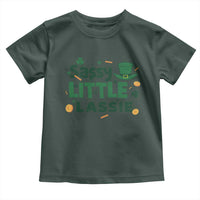 Funny St Patrick's Day Sassy Little Lassie Toddler T Shirt Shamrock