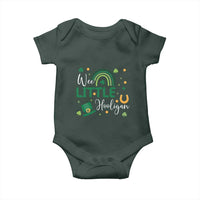 Funny Wee Little Hooligan Baby Onesie St Patrick's Day Shamrock Rainbow