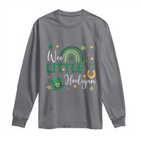 Funny Wee Little Hooligan Long Sleeve Shirt St Patrick's Day Shamrock Rainbow