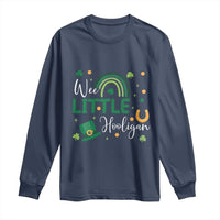 Funny Wee Little Hooligan Long Sleeve Shirt St Patrick's Day Shamrock Rainbow